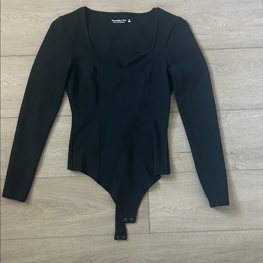Abercrombie & Fitch Soft Collection Black Bodysuit Long Sleeve